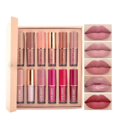Handaiyan Matte 12 Pices Lip Gloss