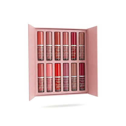 Matte Nude Lip Gloss Set – Lightweight Long-Lasting Velvet Finish (Light Shades)