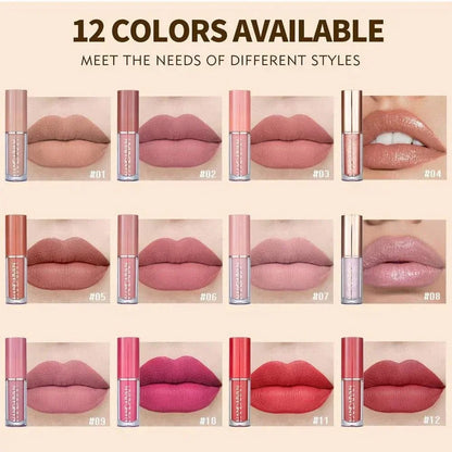 Handaiyan Matte 12 Pices Lip Gloss