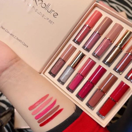 Azadi Offer sale Matte Lip Gloss Set ( Pack of 12 ) Allow to open پارسل کھول کر چک کرے اس کے بعد پیمنٹ ادا کرے