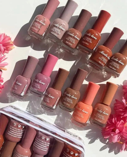 Mode Love  Nail Polish – Long Lasting Cute colour pack of 12 pices