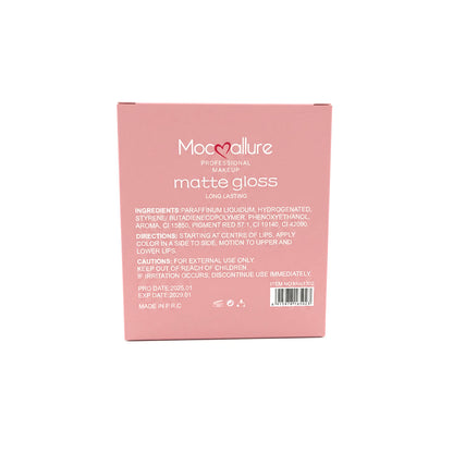 Matte Nude Lip Gloss Set – Lightweight Long-Lasting Velvet Finish (Light Shades)